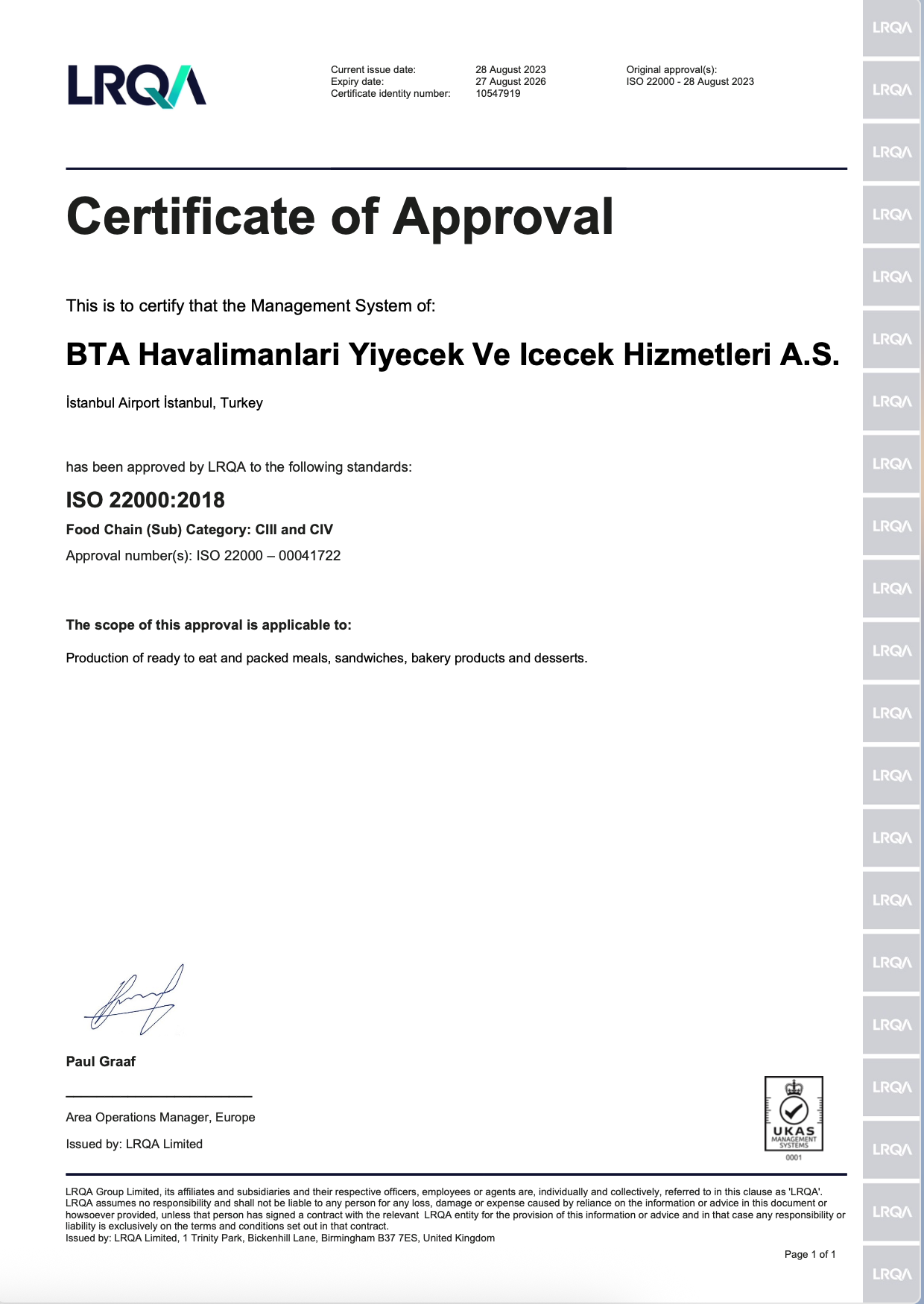 ISO 22000_Istanbul