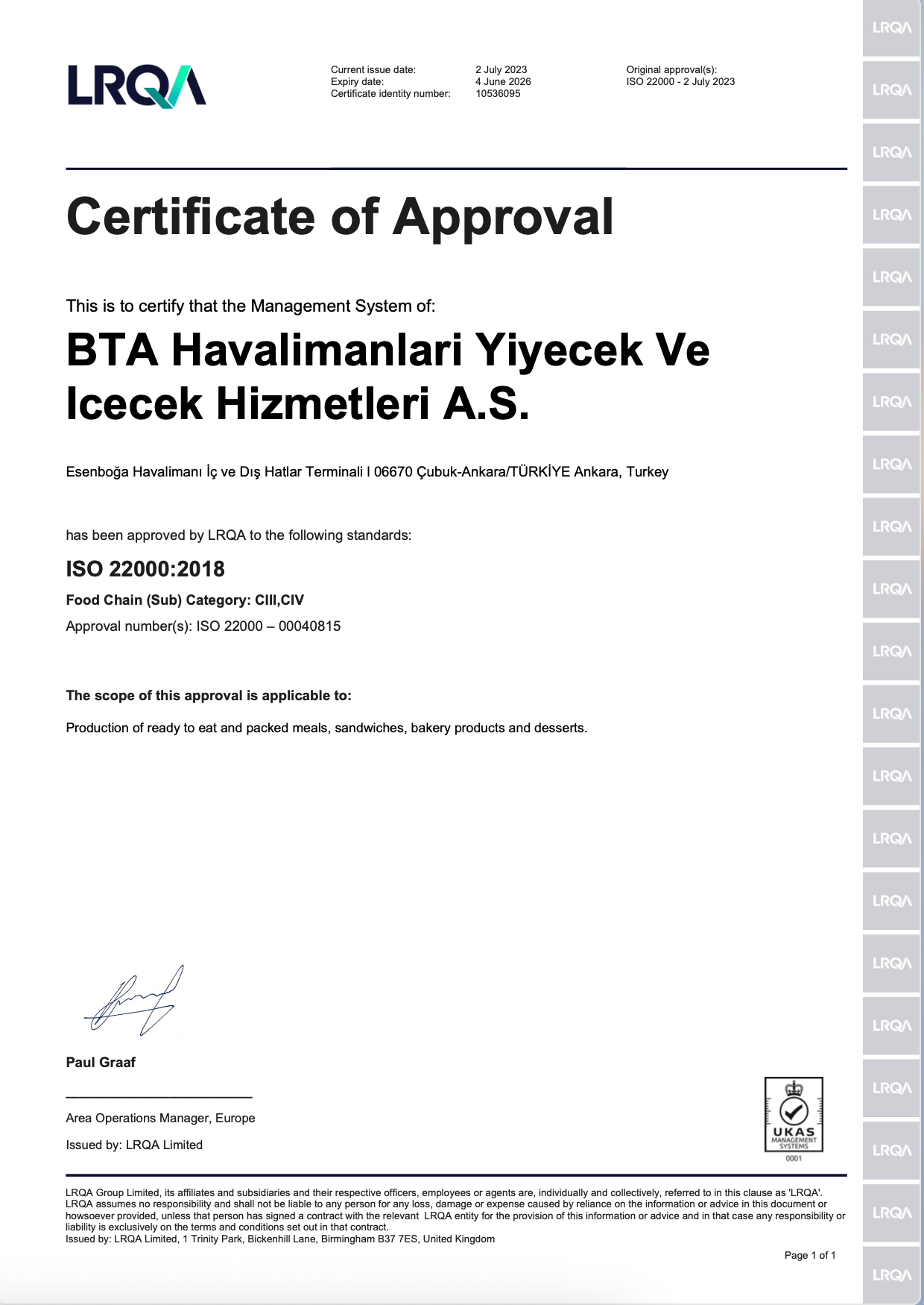 ISO 22000_Ankara